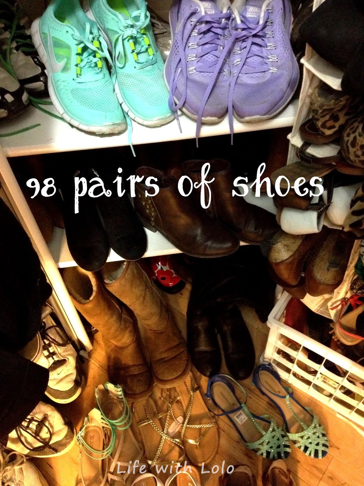98 Pairs of Shoes | Life with Lolo