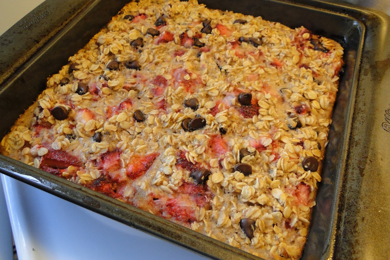 Food for Karen Fruit baked oatmeal...breakfast of champions!