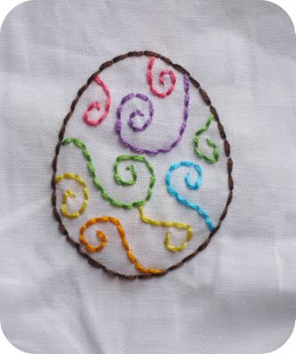 Easter Eggs 4-Piece Embroidery Pattern Set - Free Easter Eggs