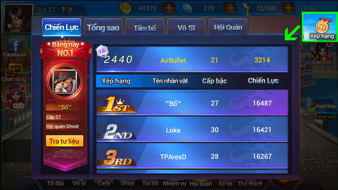 tải game quyền vương Garena top lực chiến quyền Vương Garena