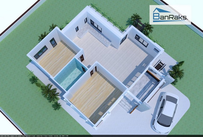 Single storey house is perfect for small families, young couples, couples with children, and to any homeowner that just simply wants a single story for their house. If you want a single storey house check these plans below. These houses consist of 2 bedrooms, 1 bathroom, build under 104 square meters of living space.
