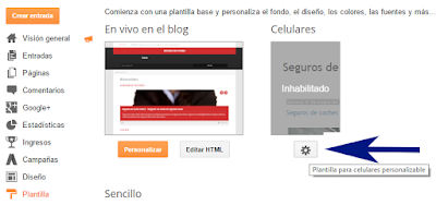 ¿Cómo habilitar las plantilla móvil de mi blog de Blogger?