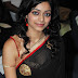 Janani Iyer Long hair Hip Navel In Black Saree