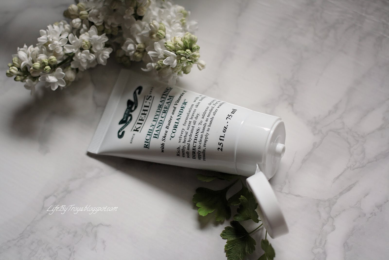 Review Kiehl's Richly Hydrating Hand Cream Coriander Troya's Land