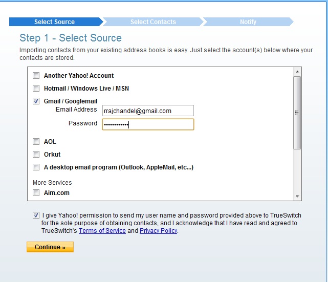 yahoo How to Transfer Email one Account to another Account