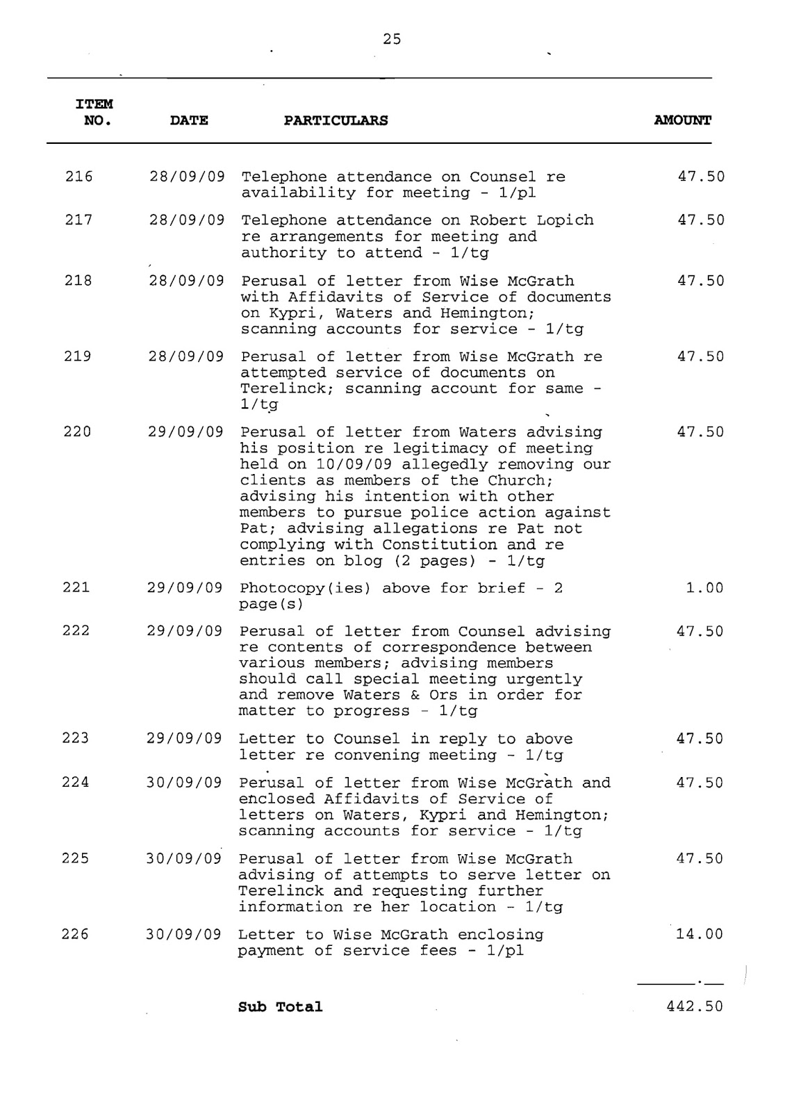 Filed Application for Assessment of Solicitor/Client Costs Filed Application for Assessment of Solicitor/Client Costs