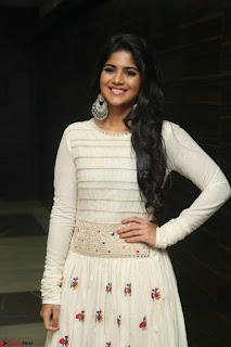 Megha Akash in beautiful White Anarkali Dress at Pre release function of Movie LIE ~ Celebrities Galleries 003