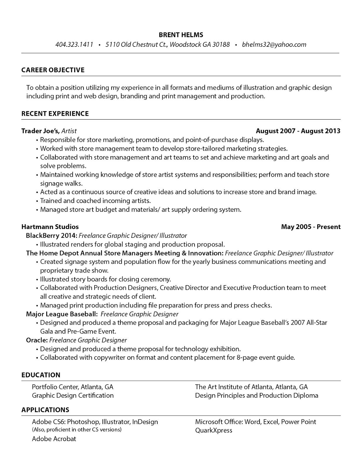 Example Resume Whole Foods Resume - Brent Helms Resume, Whole Foods