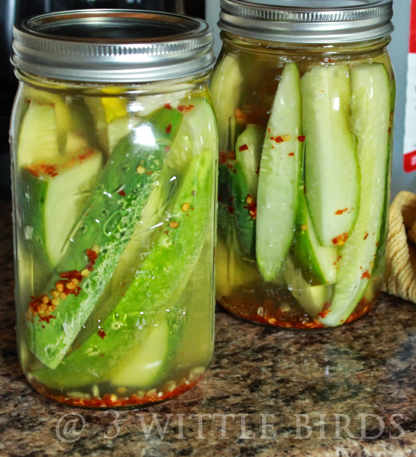 upside down pickle jar