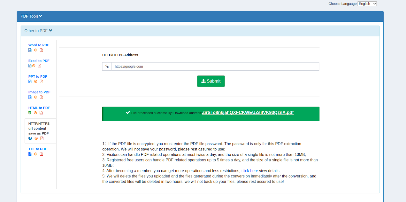 Easy way convert web content to PDF online for free