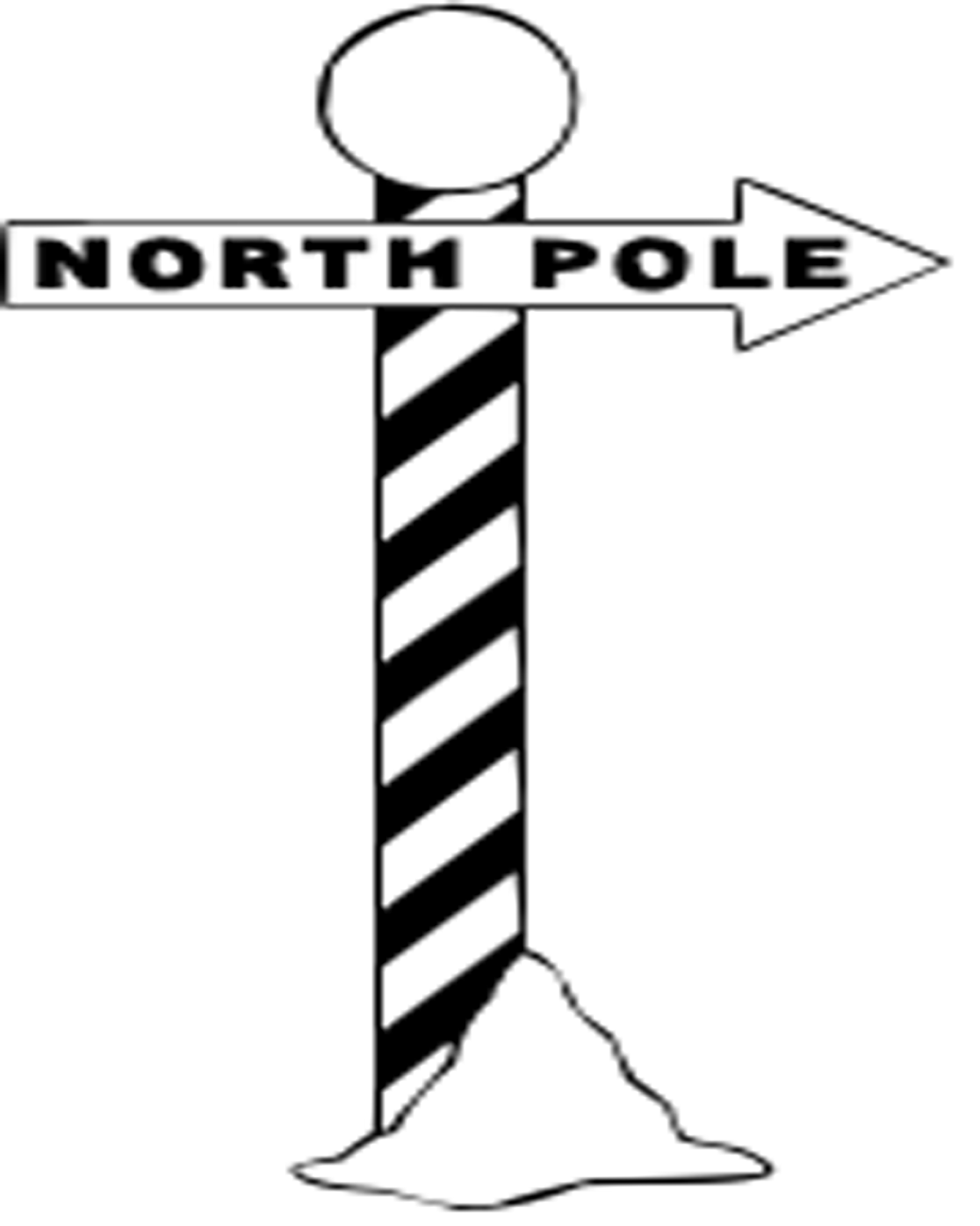Coloring Pages Colouring Pages Coloring Books: North Pole Sign