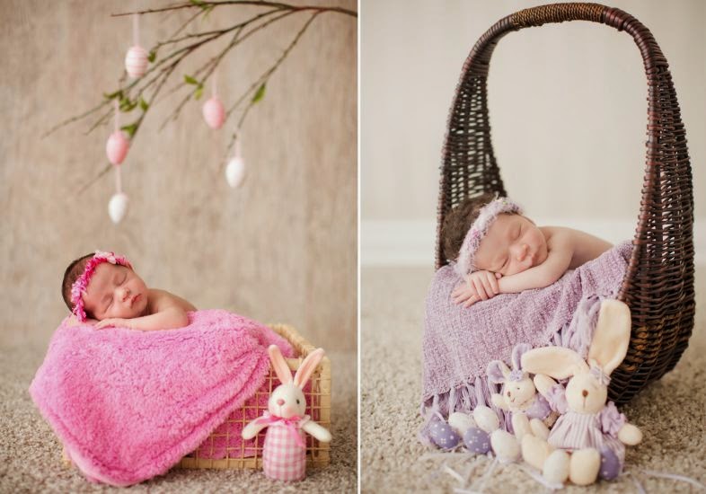 12 fotos de bebês recém nascidos (New Born) inspiradas na Páscoa
