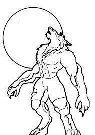 Werewolf coloring pages 2