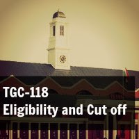 TGC-118 Eligibility and Cut off