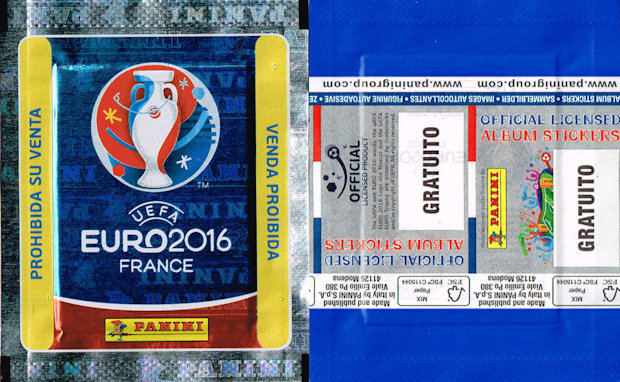 Panini *UEFA Euro 2016 Frankreich* Dutch Version 10 Tüten Packets Display 