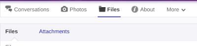Yahoo Groups Files tab