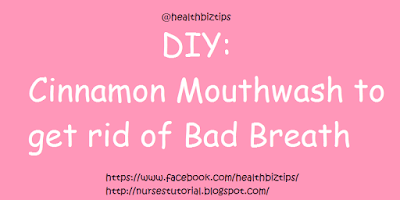 DIY: Cinnamon Mouthwash to get rid of Bad Breath