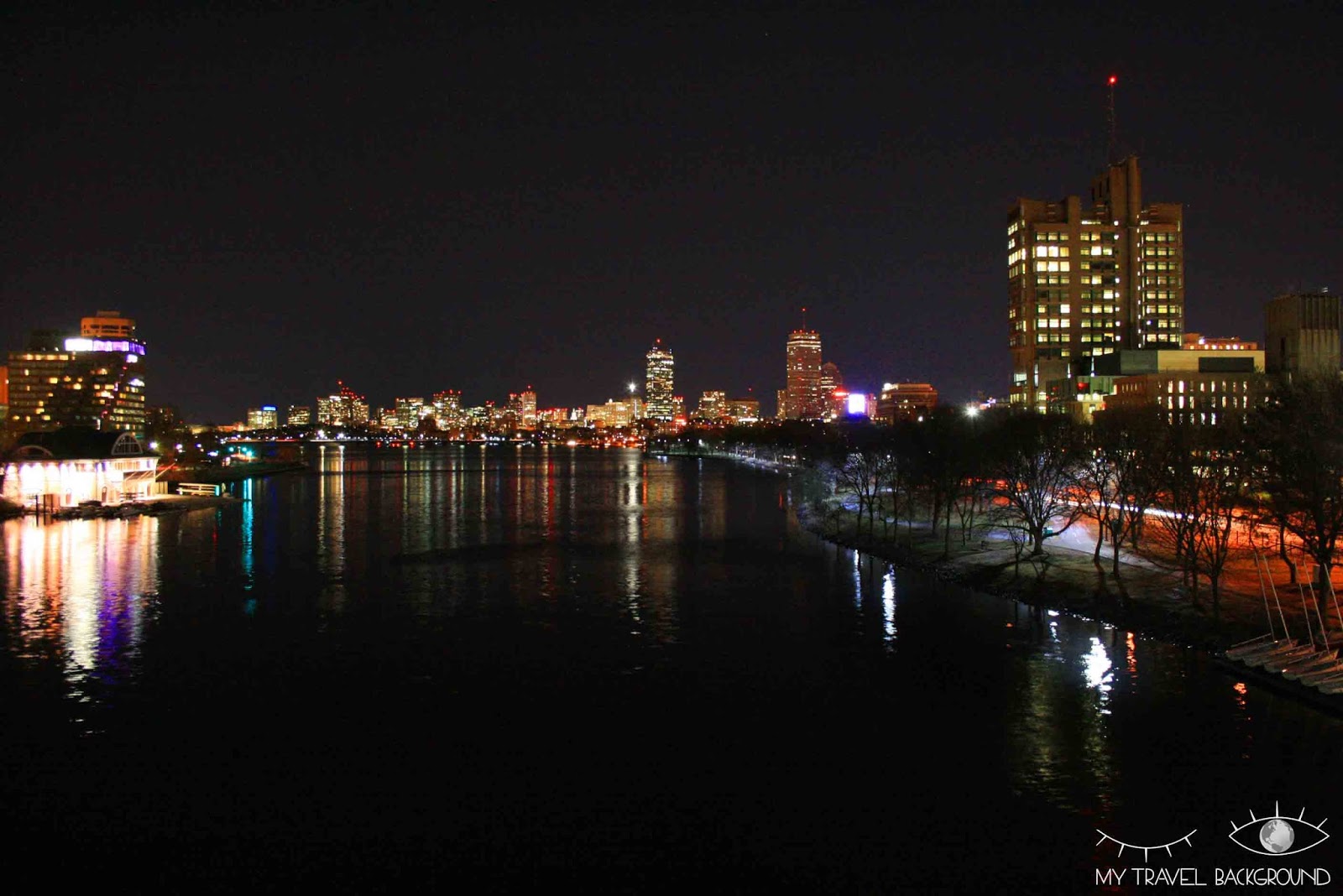 My Travel Background : nuit sur Boston