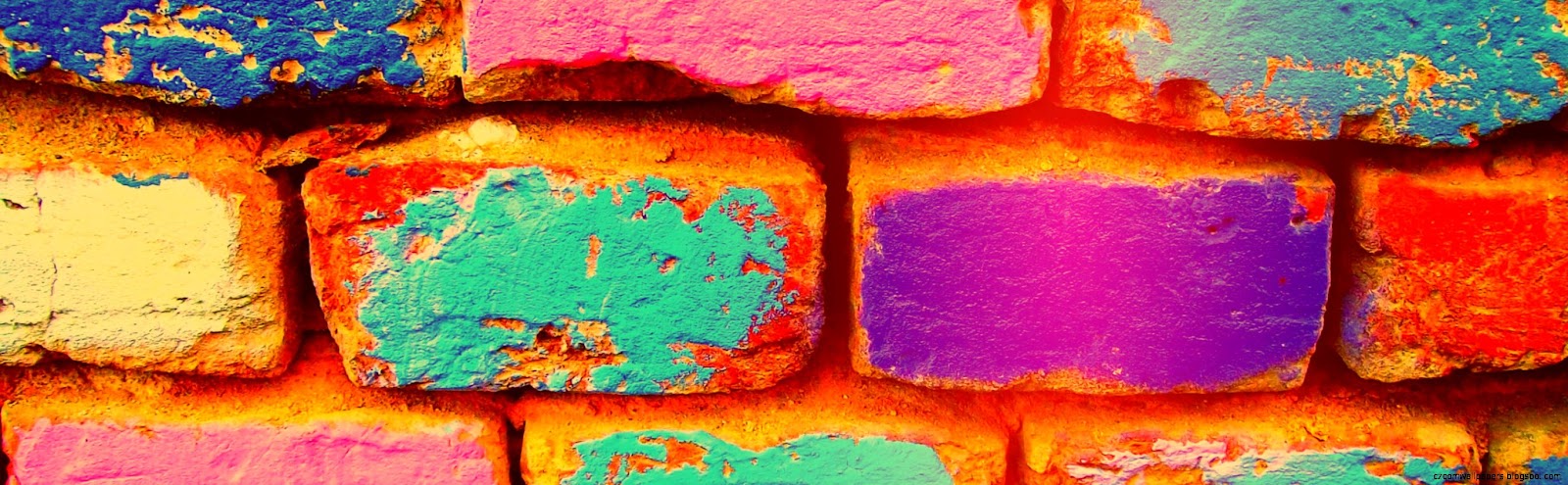 Painted bricks   art design