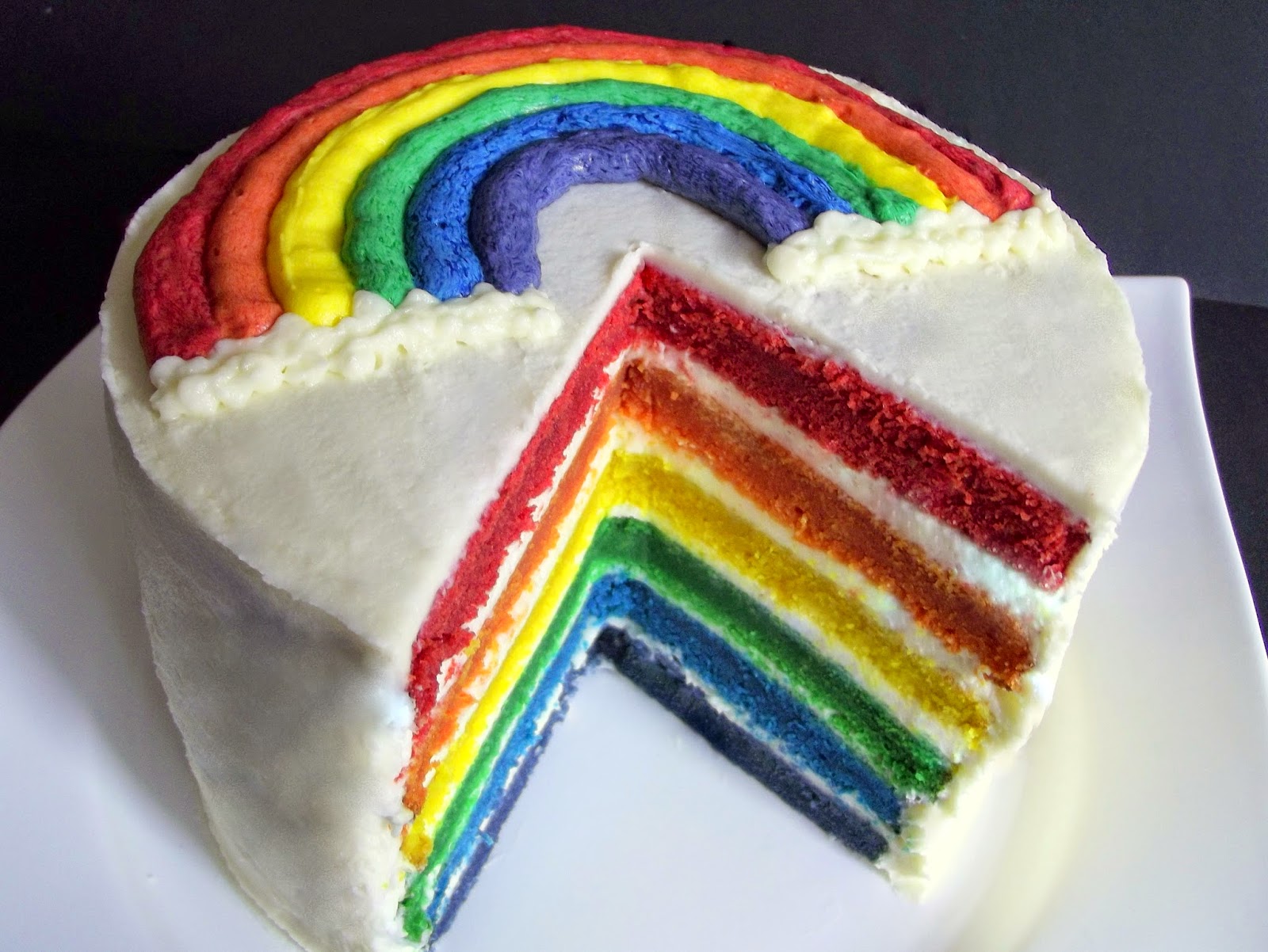 Regenbogenkuchen Kuchen Nachdem Ganze Minuten Anschließend