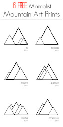 mountain minimalist prints printable wall diy modern six minimal designs tattoo decor line drawing symbol inexpensive wood poster