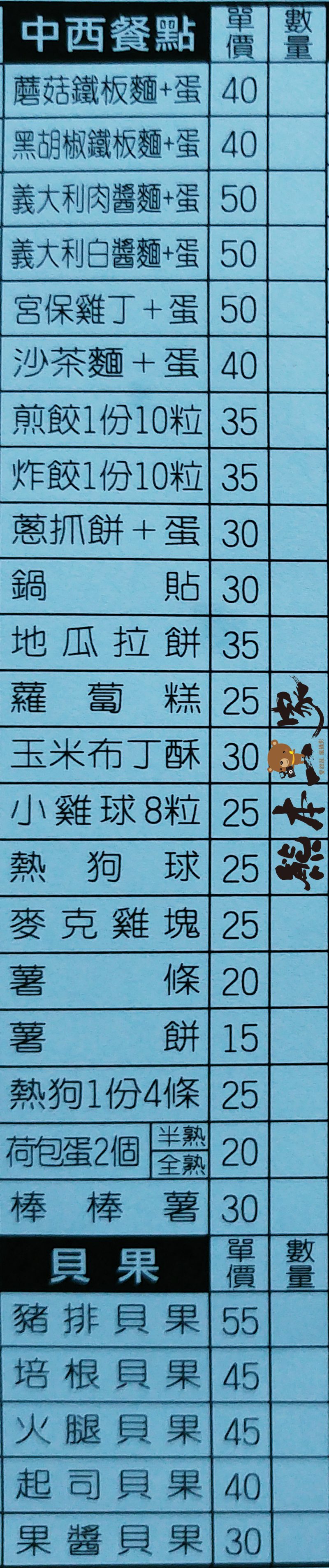 日久阿囉哈咖啡漢堡menu菜單|早午餐|放大清晰版詳細分類資訊