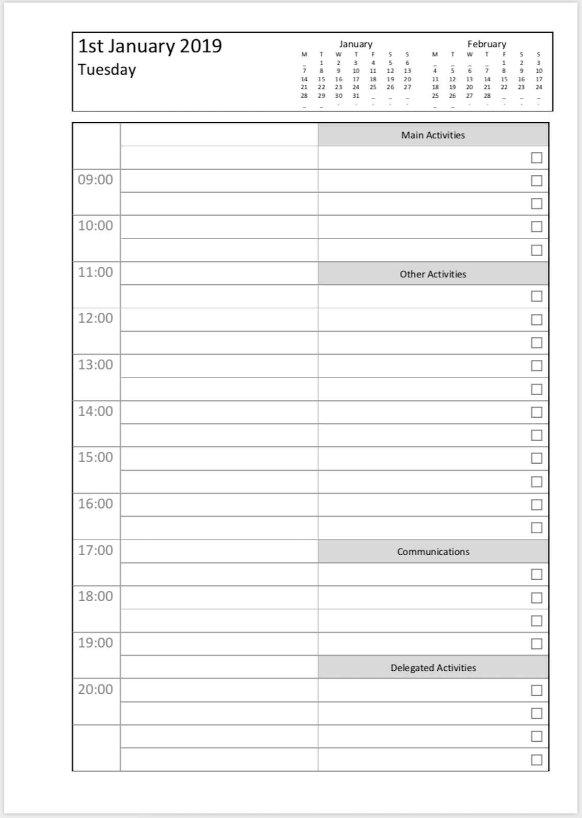 Philofaxy: A5 Day On One Page and Day On Two Pages Time Management Insert