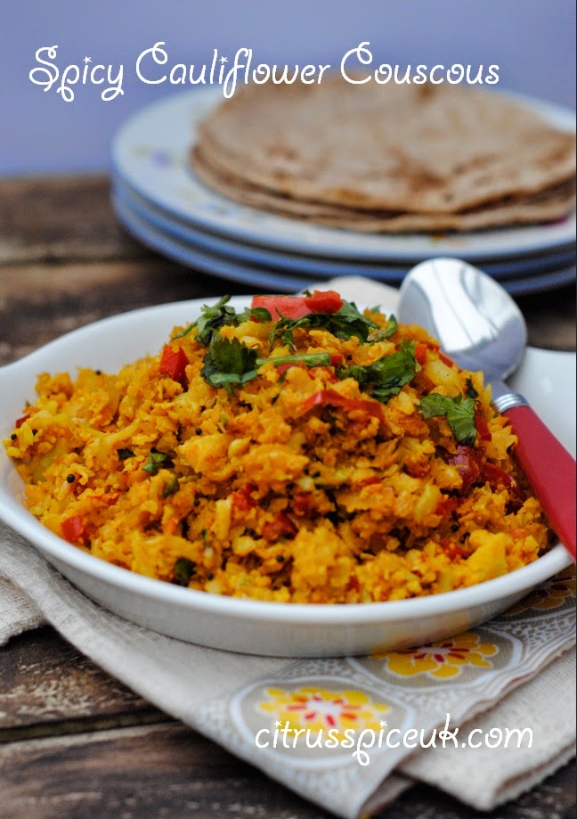 Spicy Cauliflower Couscous Citrus Spice and Travels