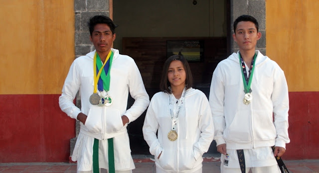 Jóvenes sanandreseños destacan en Karate y Taekwondo