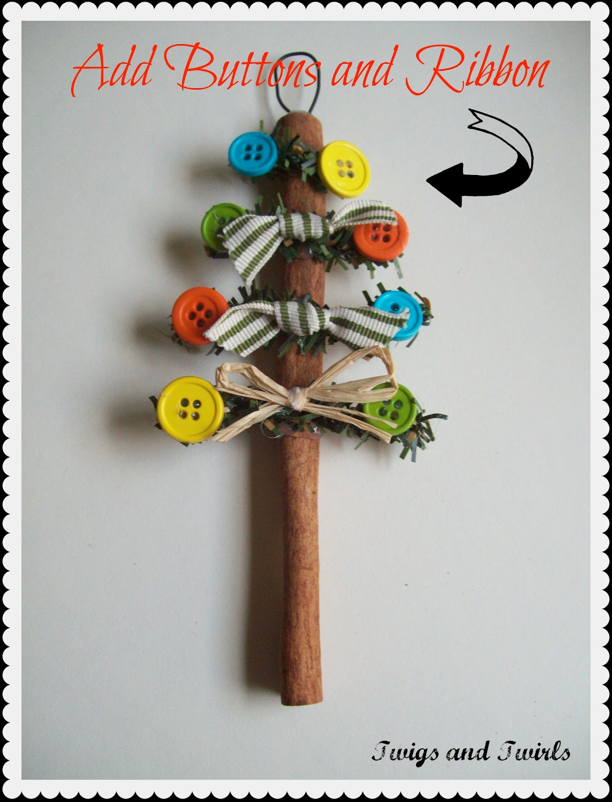 Twigs and Twirls: Christmas in July - Cinnamon Stick Tree - Ornament #1