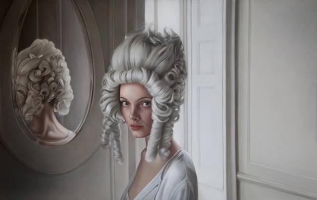 Mary Jane Ansell is a British artist who creates exquisite oil paintings that grace classical elegance with an almost regal oddity – capturing perfectly that eerie alienness so revered in fashion.