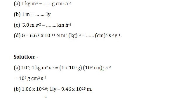 Fill In The Blanks A 1 Kg M3 G Cm2 A 2 B 1 M Ly C 3 0 M S 2 Km H 2 D G 6 67 X 10 11 N M2 Kg 2 Cm 3 S 2 G 1