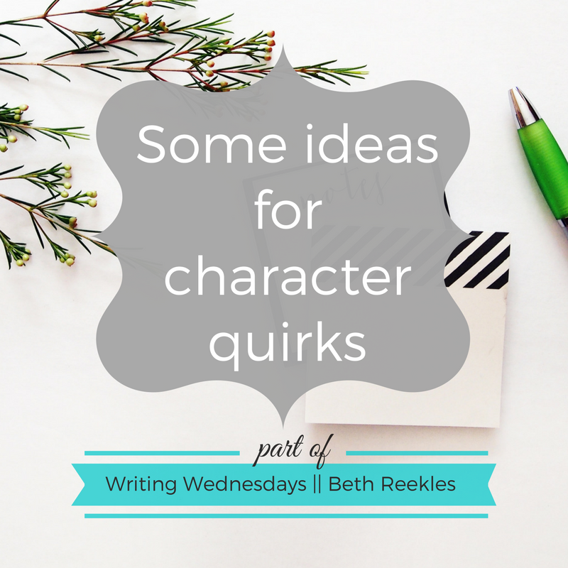 Do you struggle coming up with little quirks for your characters? In this post, I share a few ideas that might inspire you.