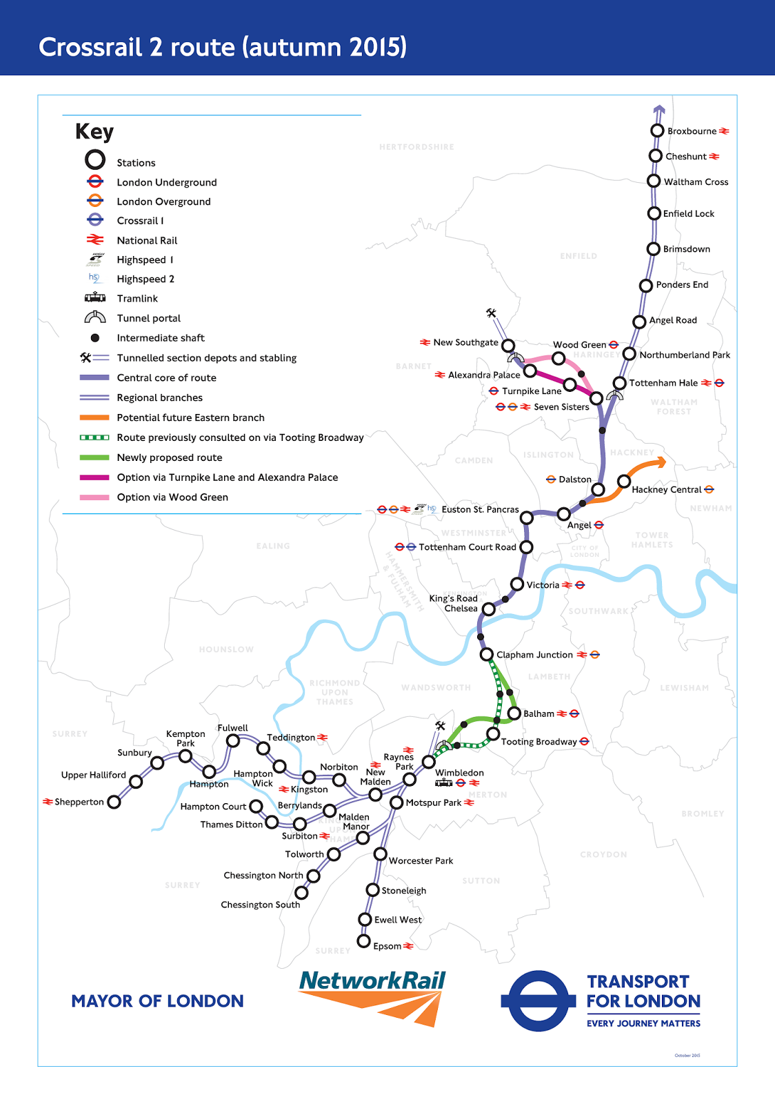 UK Rail Fewer trains at Earlsfield with Crossrail 2