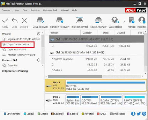 Cara Cloning Hardisk Dengan Minitool Partition Wizard