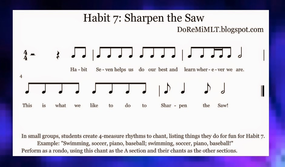 MLT, easy as Do Re Mi: A Music Learning Theory classroom: 7 Habits