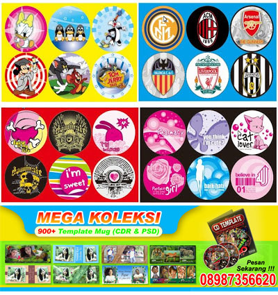 Desain Mug Coreldraw dan Photoshop Terlengkap: Contoh Desain Mug