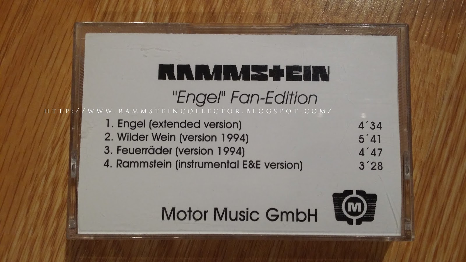 RAMMSTEIN | Welcome to the Rammstein RC: Rammstein - Engel Fan-Edition - cassette)