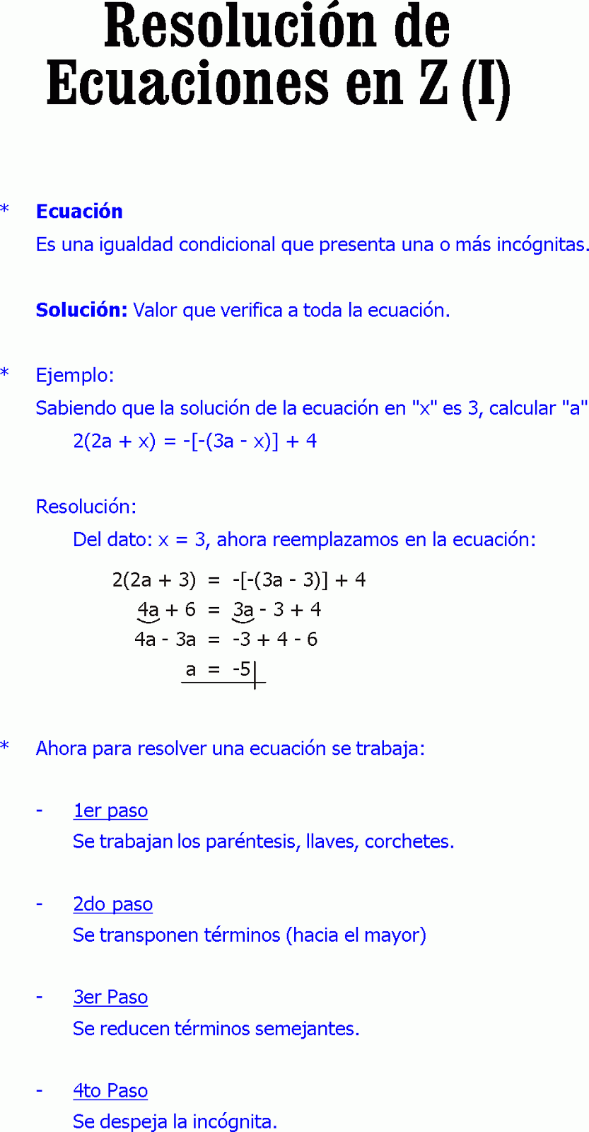 Ecuaciones Con Corchetes Parentesis Y Llaves Ejemplos Opciones De Ejemplo