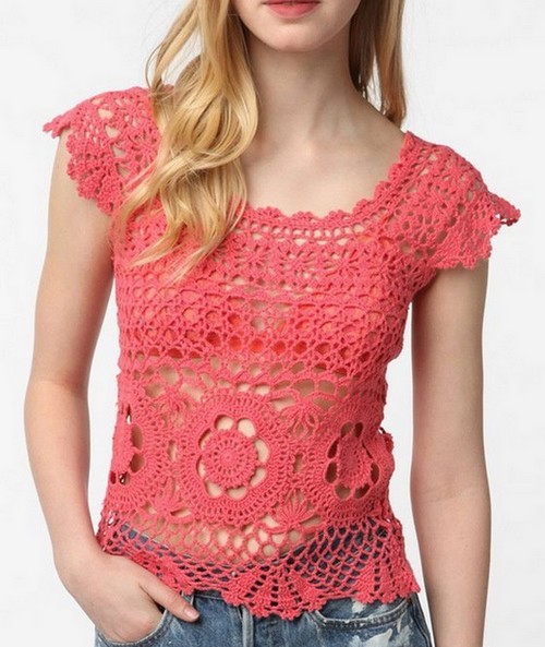 Ergahandmade Crochet Top + Diagrams