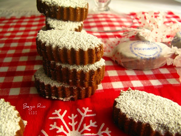 Polvorones de chocolate