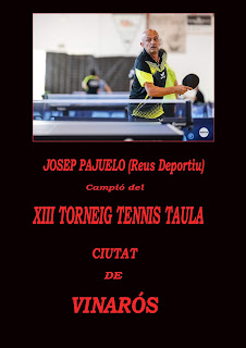  Josep Pajuelo (Reus Deportiu) Campió del "XIII Torneig Tennis Taula Ciutat de Vinarós"