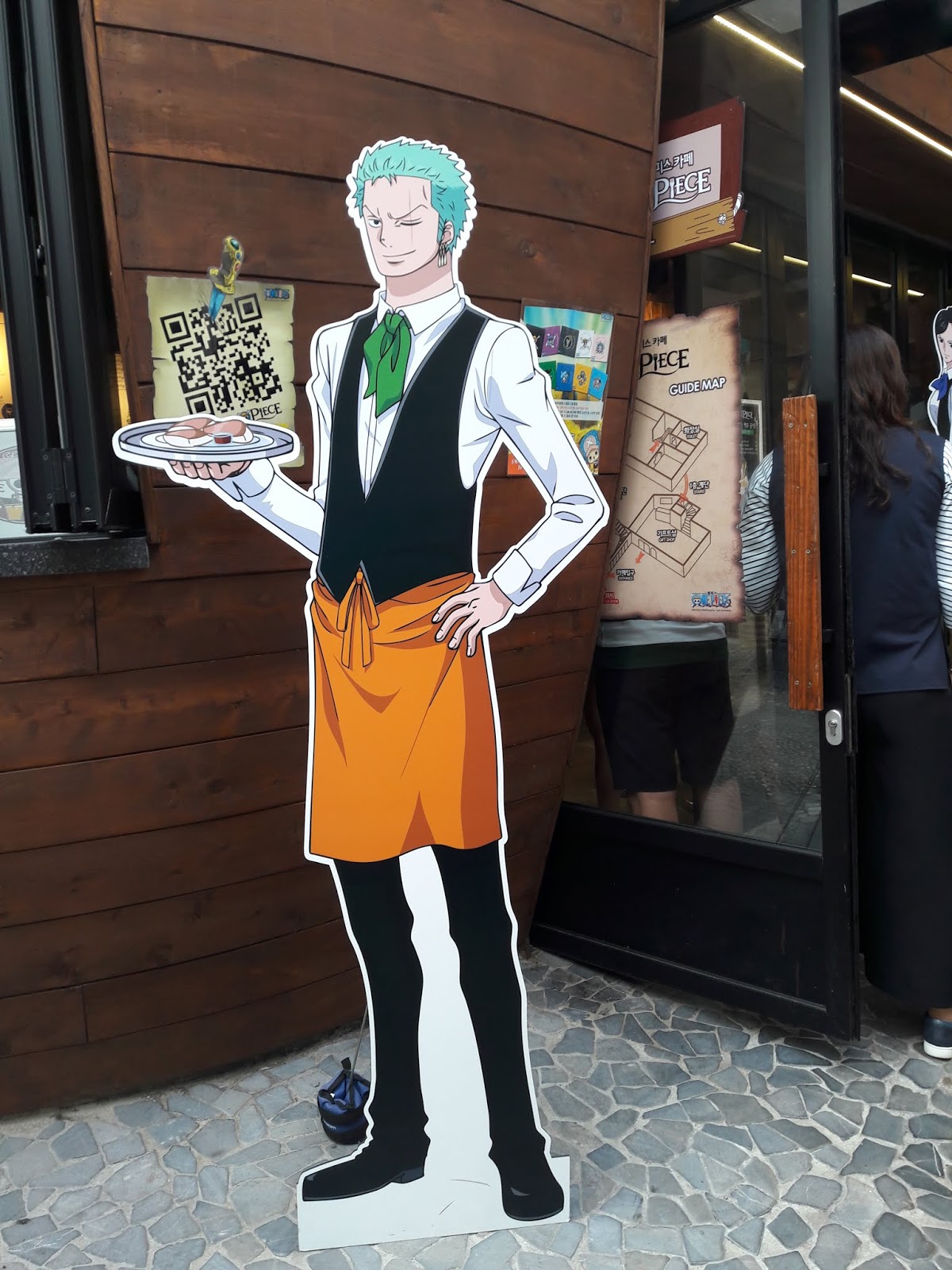 Made it to the One Piece cafe in Seoul! It was playing the opening and  ending themes on repeat. : r/OnePiece