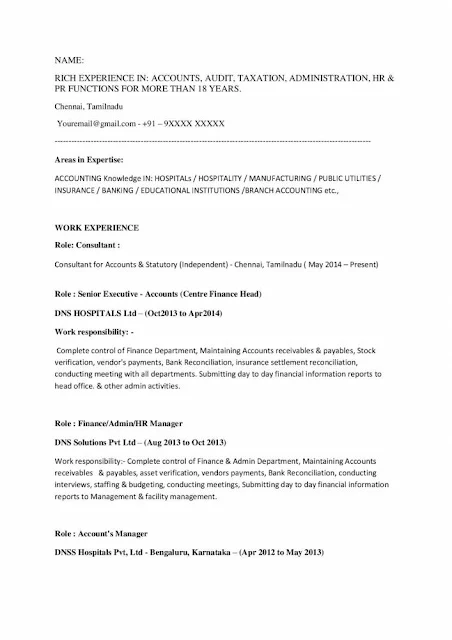 Account Manager Resume 1