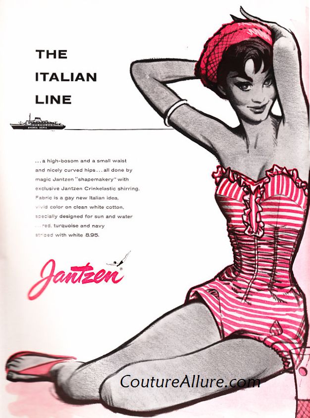 Couture Allure Vintage Fashion: Jantzen Swimsuits and Playwear - 1955