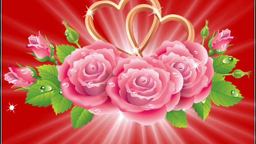 Imágenes de amor con rosas y corazones