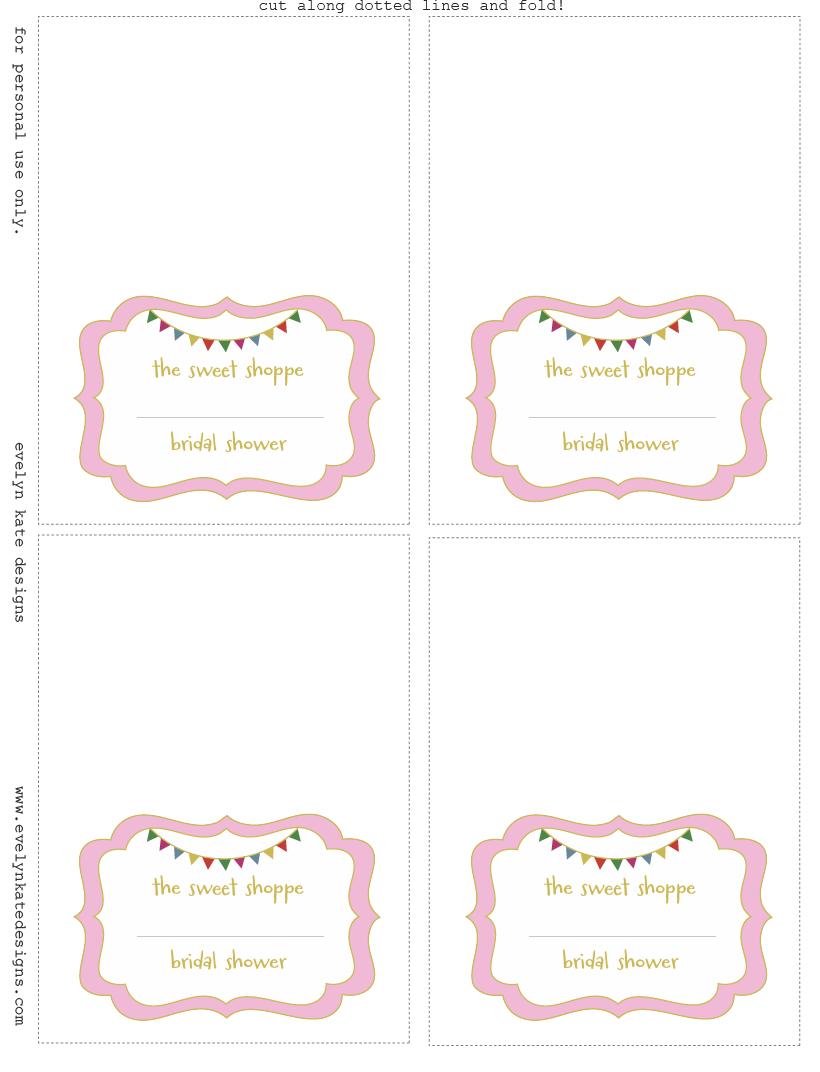 Sweet Labels Template