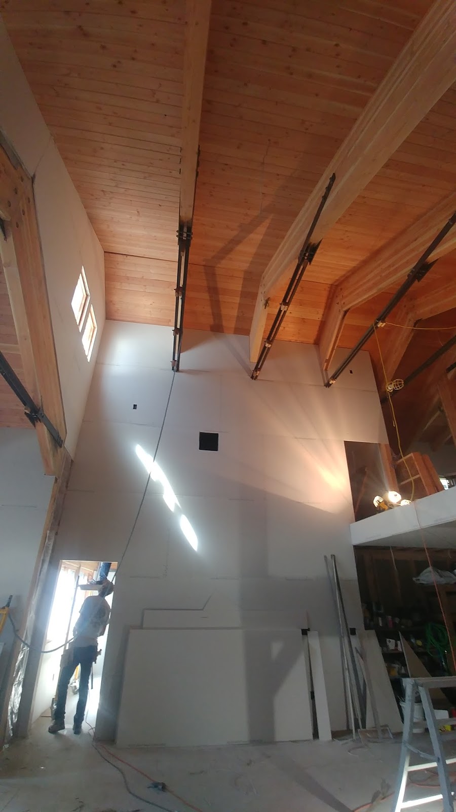 CCM Architecture Construction Drywall near completion