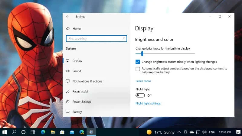 How to disable Content Adaptive Brightness Control (CABC) in Windows 10