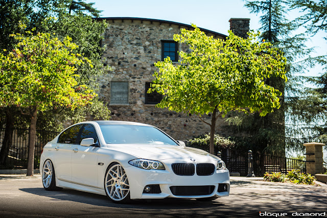 2015 BMW 5 Series Fitted With 20 Inch BD-3’s in Silver - Blaque Diamond Wheels